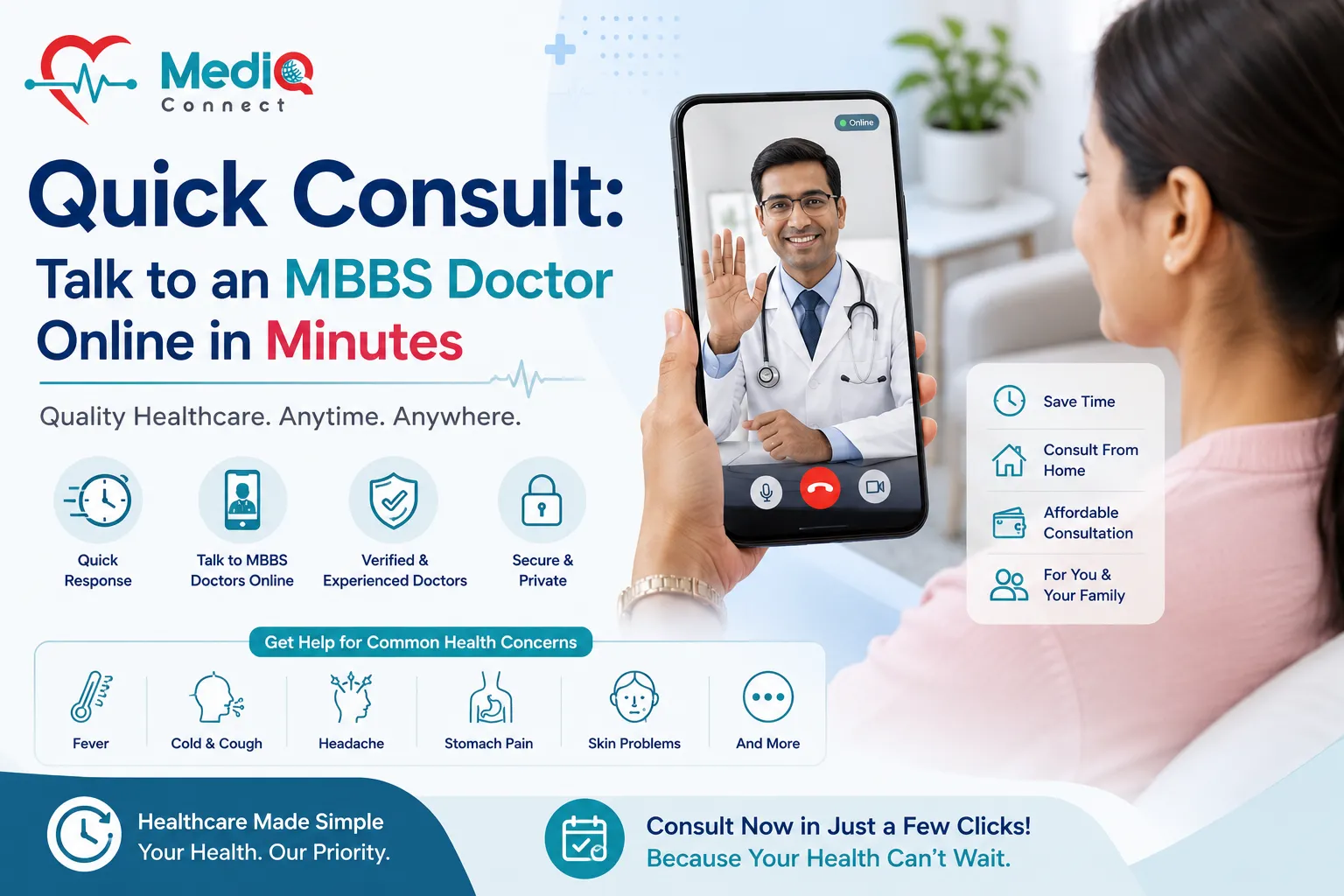 Quick Consult: Talk to an MBBS Doctor Online in Minutes