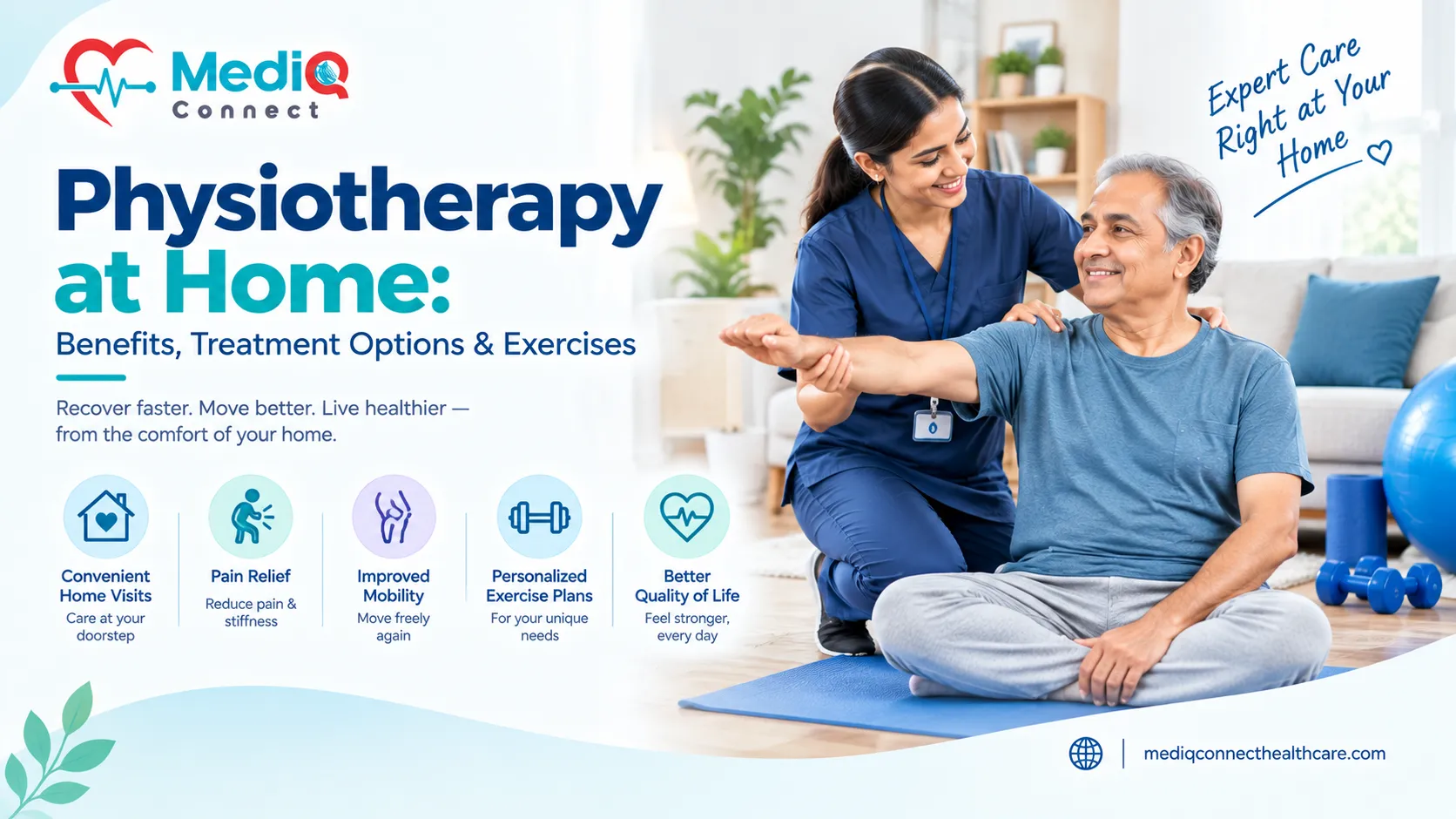 Physiotherapy at Home: Benefits, Treatment Options & Exercises