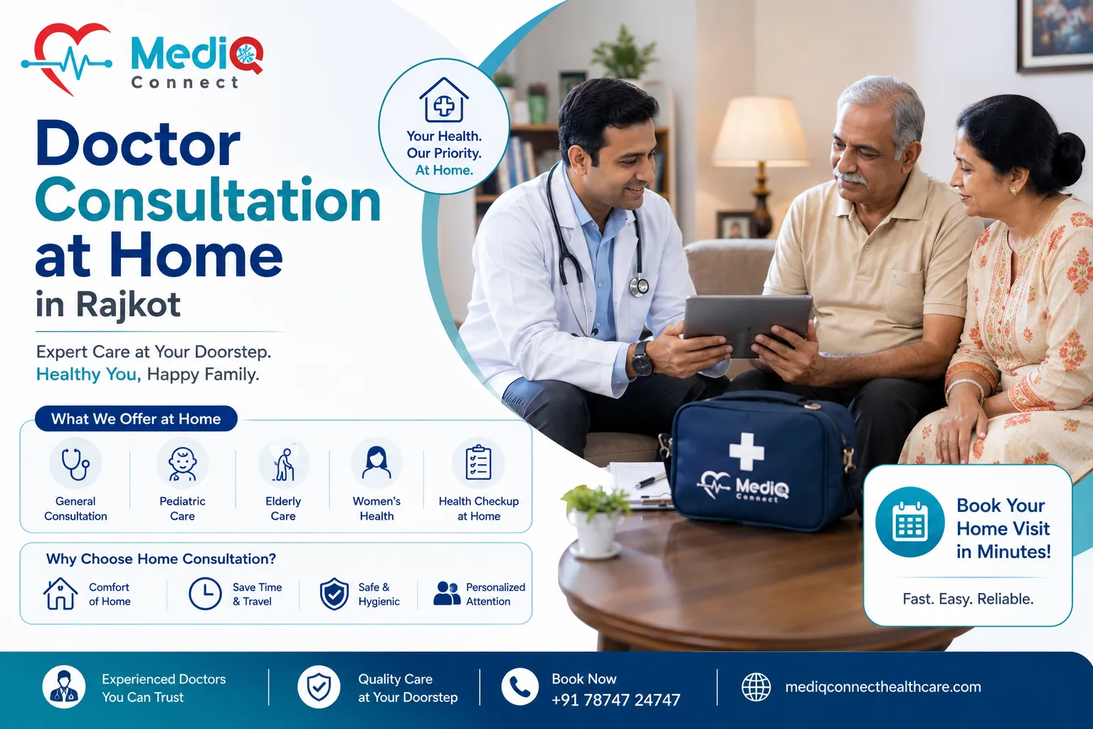 Doctor Consultation at Home in Rajkot: What to Expect