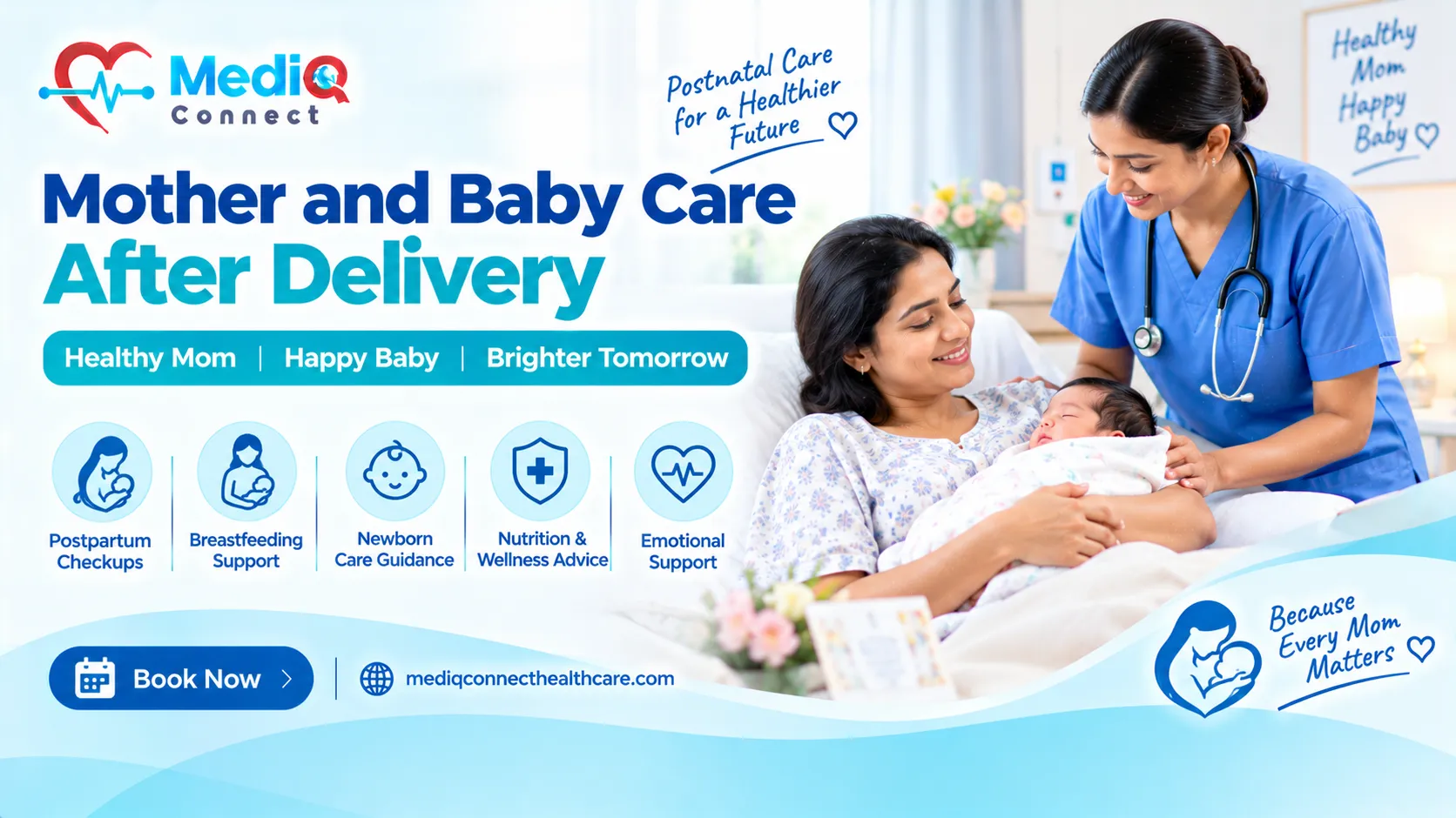 Mother and Baby Care After Delivery Rajkot | MediQConnect Healthcare