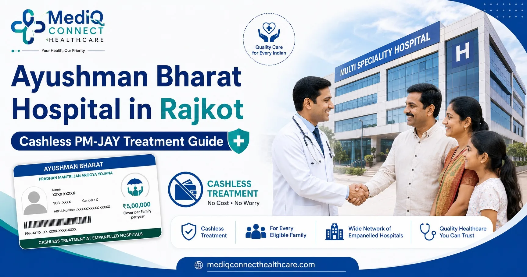 Best PM-JAY Hospital in Rajkot: Your Complete Guide to Ayushman Bharat Cashless Treatment