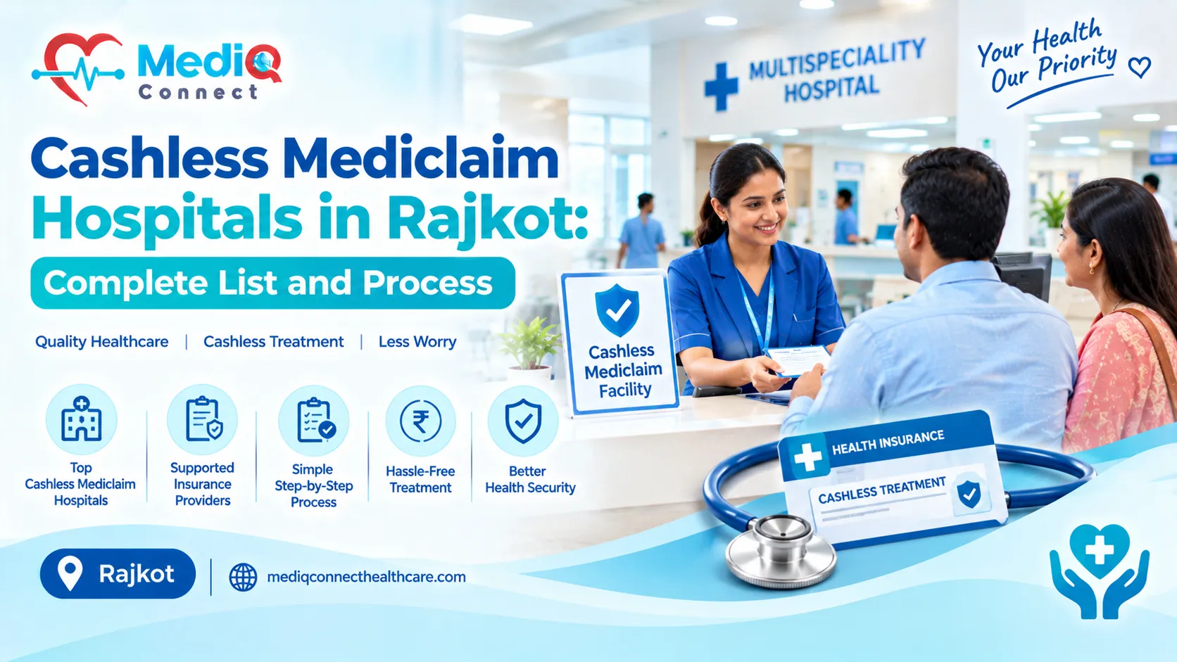 Cashless Mediclaim Hospitals in Rajkot: Complete List and Process